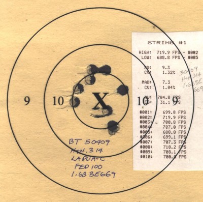 Original H&amp;N Bullets<br />0.314&quot;, 100 grain, HBWC, Match Greased.